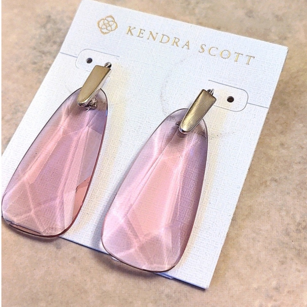 Kendra Scott Maize Earrings Violet Glass & Rhodium